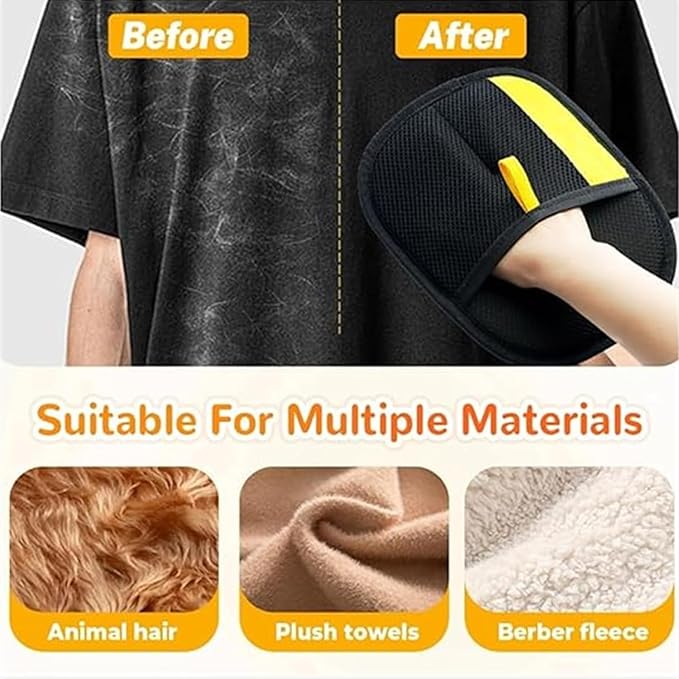 2 Pcs Pet Hair Removal Glove, 2025 New Pet Hair Remover Electrostatic Gloves, Upgrade Electrostatic Gloves Pet Hair, Reusable Cat Dog Grooming Gloves Pet Hair for Cats & Dogs