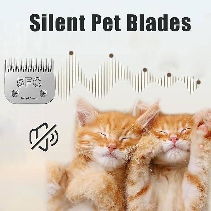 4PCS Dog Grooming Blades Compatible with Andis,Oster A5,Wahl km10 Dog Clippers,Detachable Dog Clipper Replacement Blade for Dog Cat Horse Animal Size -#10+4FC+5FC+7FC