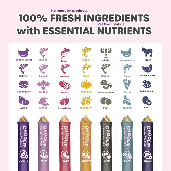 Bundle | Berry Good Milk 10pk Vitamin-Infused + 49 Variety Squeeze Vita Sticks with Essential multivitamins [Both Products are for Cats & Dogs of All Life Stages]