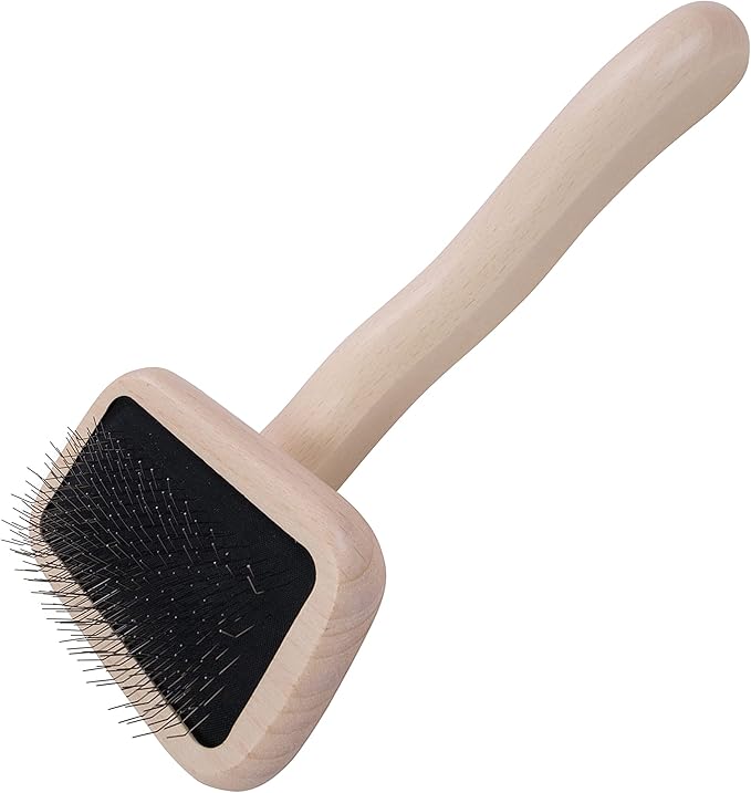 Chris Christensen Karben I Slicker Brush for Dogs, Groom Like a Professional, Ideal For All Coat Types, Remove Shedding Coat, Tangles and Dead Undercoat, 17 mm Stainless Steel Pins, Extra Small