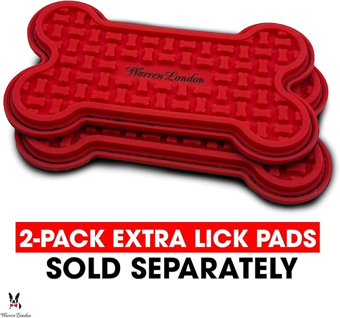 Distract-A-Hat ™ by Warren London - Dog Grooming Distraction Lick Hat for Nail Clipping and Grooming – Adjustable Fit with Adhesive Dog Lick Pad, Spreader & Cleaning Brush Included