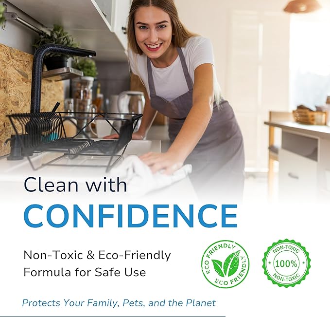 BIRD BARRIER Product Image Dissolve-It Enzyme Cleaner Concentrate |1 Quart Ready to use | Bird Dropping Remover, Pet Urine & Odor Eliminator for Carpets, Hardwood Floors, Drains & Grease Traps