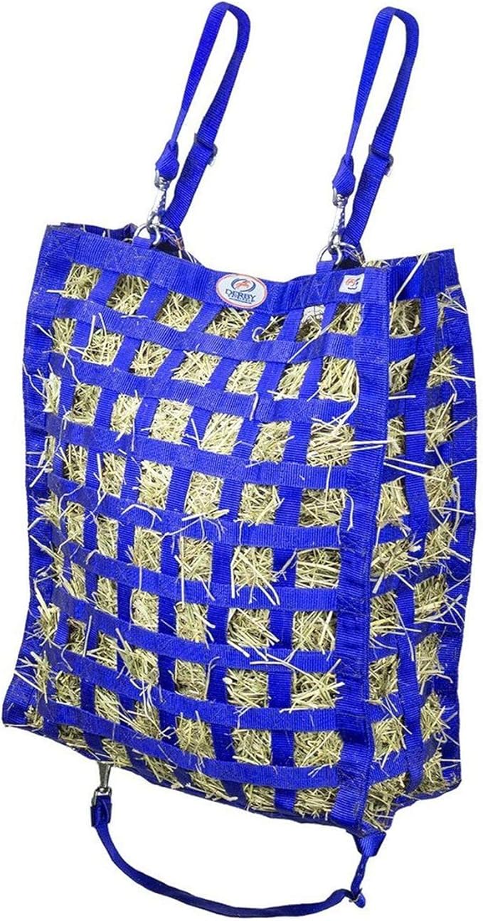 Derby Originals Superior Slow Feeder Horse Hay Bag with Super Tough Bottom and 1 Year Warranty