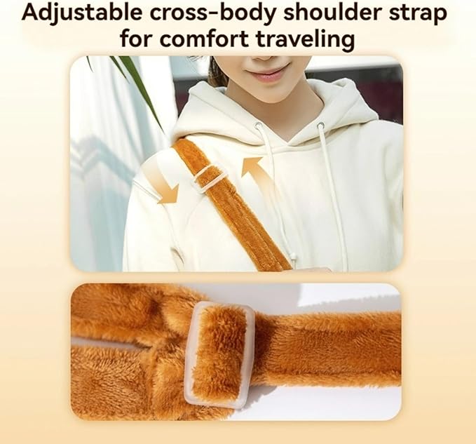 Cat Puppy Costume Winter Warm Outing Backpack Cute Bear Bee Design Anti-Escape Bag for Kitten Cat Small Dog (bee,Large)