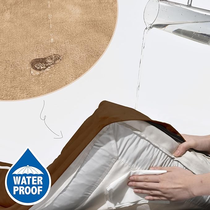 Comfort Expression Small Dog Beds Waterproof Cat Beds Orthopedic Foam Sofa Beds for Small Dogs Comfy Pet Bed with Washable Removable Cover & Non-Slip Bottom(XX-Small,Brown)