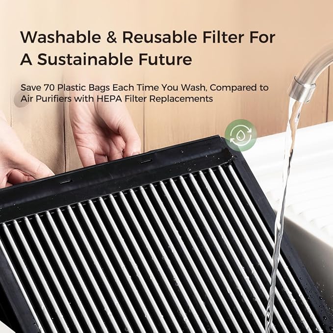 Airdog X5 Pet Air Purifier – TPA Technology Up to 20X More Effective than HEPA, Ideal for Rooms Up to 1614 sqft - Washable Filter and Whisper Quiet