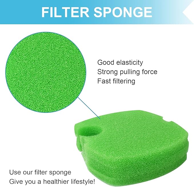 Aquarium Canister Filter Pads Sponges (9 pcs) Replacement for SUNSUN HW-304B/404B/704B/3000 CF500 Filter Pads Bio Sponges