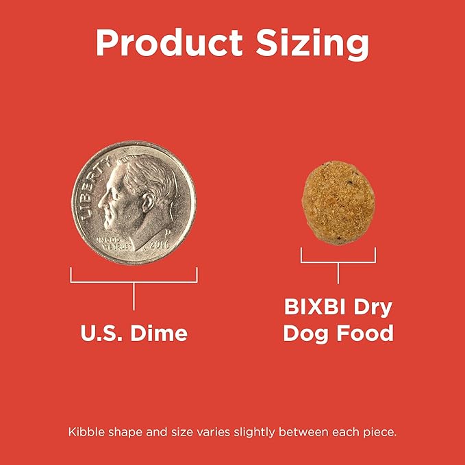 BIXBI Rawbble Dry Dog Food, Beef, 24 lbs - USA Made with No Meat Meals or Fillers - Freeze Dried Raw Coated Dog Food - Industry Leading Digestibility