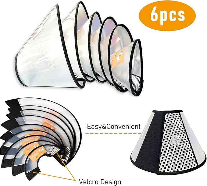 Adjustable Dog Cone Collar After Surgery Soft Cone of Shame Alternatives for Dog Cat Puppy Plastic Elizabethan Collar for Dogs from Licking Biting Scratching Wounds(XL,Neck:13-14.2in)