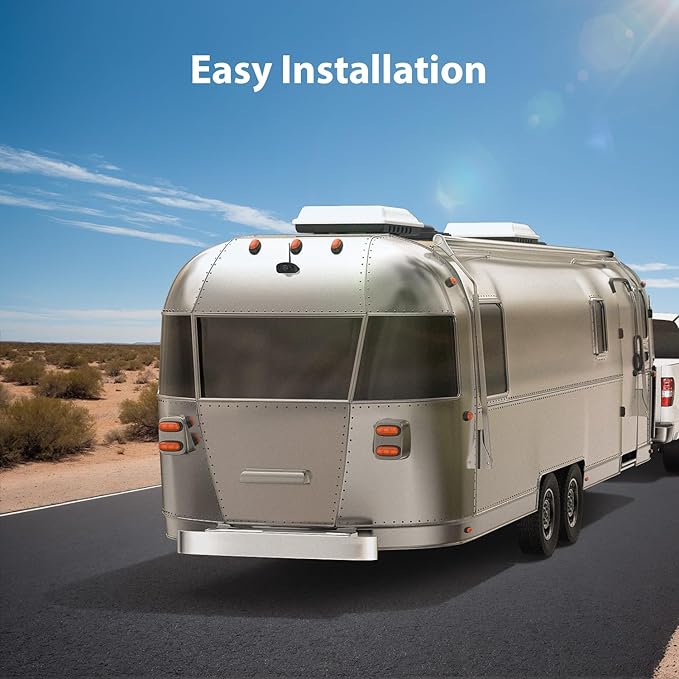 10.1" RV Backup Camera Wireless System Plug and Play, Pre-Wired for Furrion RV Trailer Camper Motorhome, HD 1080P Split-Screen DVR Monitor with 1 Rear View & 2 Side View Cameras, BY503