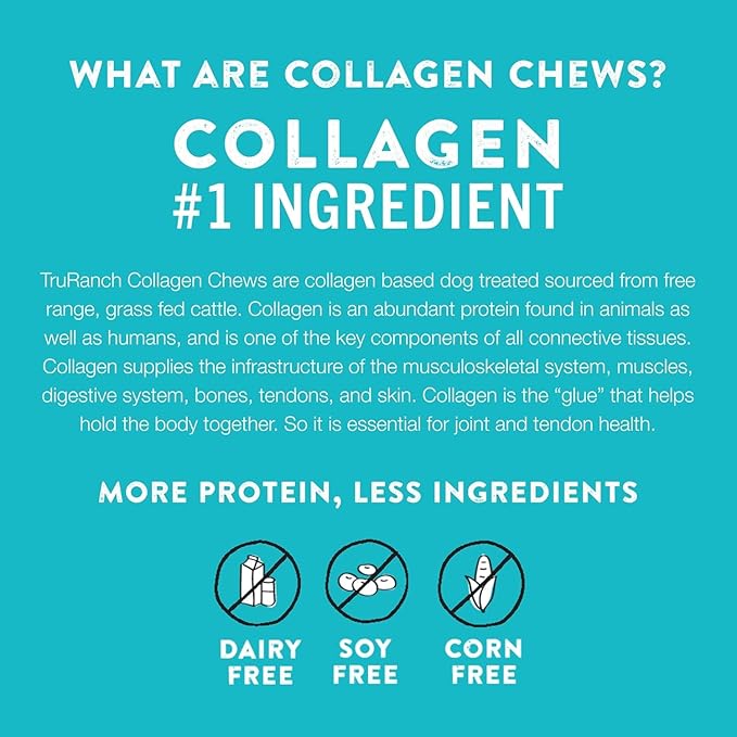 Collagen Rolls - 9" Collagen Rolls for Dogs - Long Lasting Healthy Joint Support Dog Treat - Rawhide Alternative - Skin & Coat Health - Made with Real Beef, 1 Bag, 3 Count