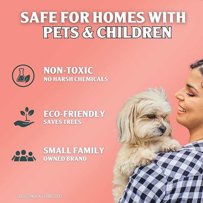 Dog Pee Cleaner | Pet Accident Cleanup Powder | Vomit Cleanup Kit for Hard Surfaces | Puppy Potty Training Aid | Dog Diarrhea Accident Absorbent | Non-Toxic Odor Remover