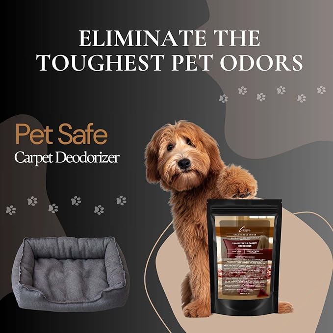 Cashmere Cedar Carpet Freshener Powder: Powerful Odor Eliminator for Home, Upholstery Deodorizer, Carpet Deodorizer, Pet Urine, Cat Litter Box - Cashmere Cedar Fragrance.