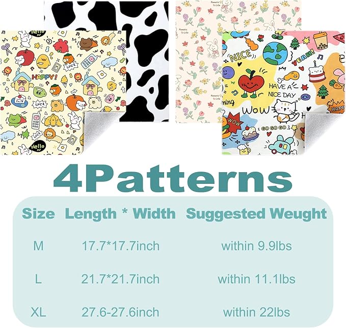 Cat Grooming Wrap, 2pcs [M+L] Cat Restraint Wrap for Nail Clipping, Ear Cleaning, and Teeth Brushing, Self-Adherent, Anti-Bite, Anti-Scratch, Anti Scratch, Pink+Yellow