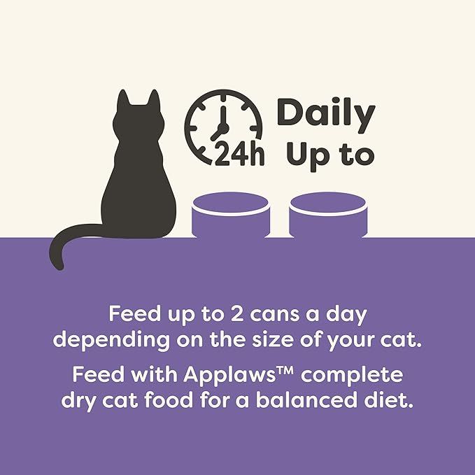 Applaws Natural Wet Canned Cat Food, Made with Limited and Natural Ingreidents, Real Protein with No Artificial Additives, Variety Pack in Broth (12 x 2.47oz Cans)