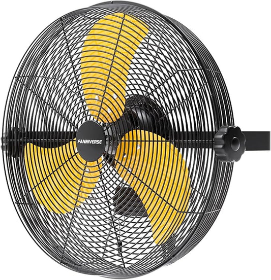 14 Inch Wall Fan Pro Series - Waterproof Motor High Velocity Wall Mount Fans for Commercial, Residential, Warehouse, Covered Patio, Shop, Garage, Barn 3 Speed 3000 CFM UL Safety Listed