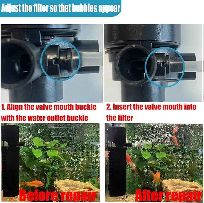 200GPH Aquarium Filter, U-V for Aquarium for 20-75 Gal Tank, Submersible Pump Filter for Green Water and Algae Clean, Ultra-Silent Green Killing Machine with Fish Tank Deodorization