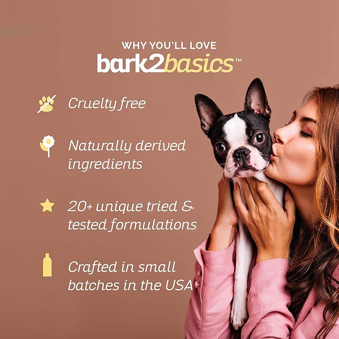 Bark2Basics Deodorizing Dog Shampoo, 1 Gallon | Powerful Odor Neutralizer Odortrol, Naturally Derived Ingredients, Eliminates Smelly Pet Odors, Powerful Deodorizing Formula, Professional Grade