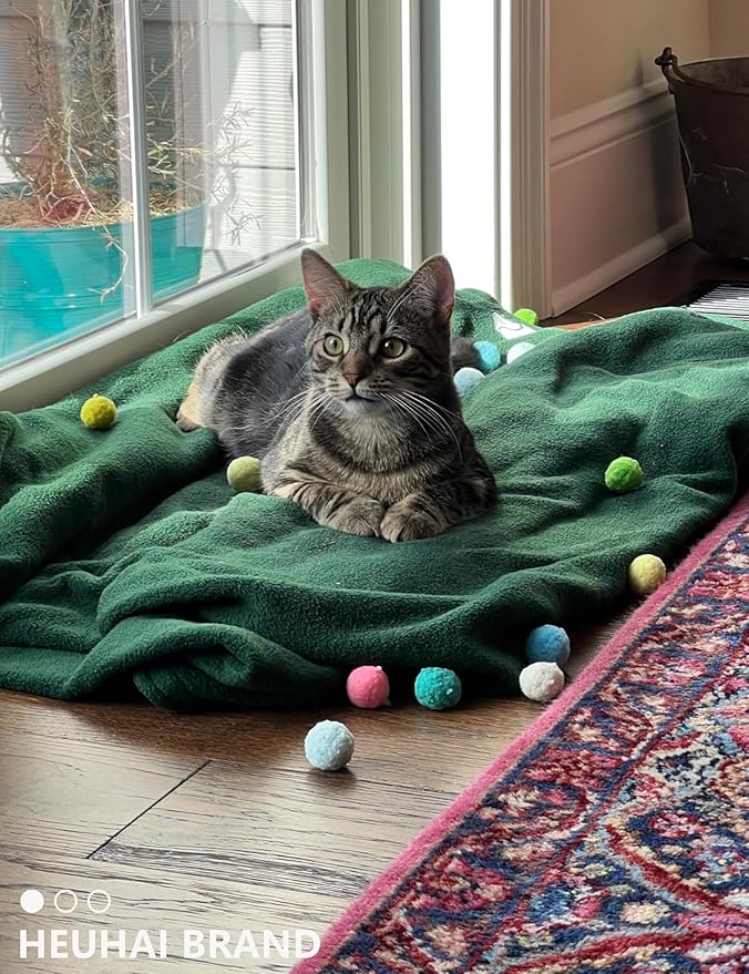 40-Pack Cat Balls – Fun Interactive Toys for Indoor Cats & Kittens (Basic Cat Toy Set)