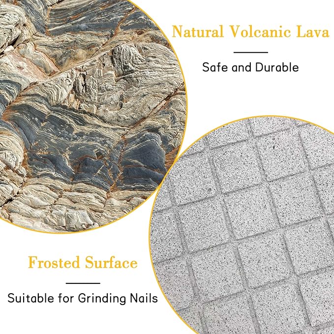 BNOSDM Rabbit Grinding Claw Pads Natural Hamster Lava Stone Teeth Grinding Scratching Pad Chew Toy for Small Animals