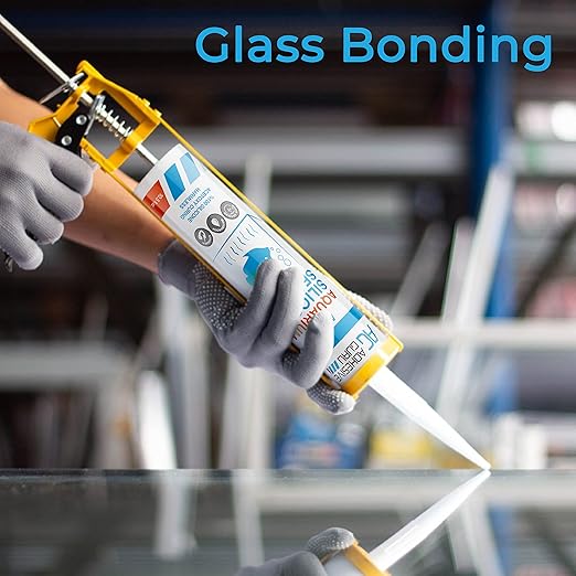 Aquarium Silicone Sealant Clear (2x10.5 floz) 100% Silicone, Waterproof Aquarium Safe, Non-Toxic Fish Tank Glue, Solvent Free, Rapid Curing, Strong Adhesion, Transparent, 2 Pack