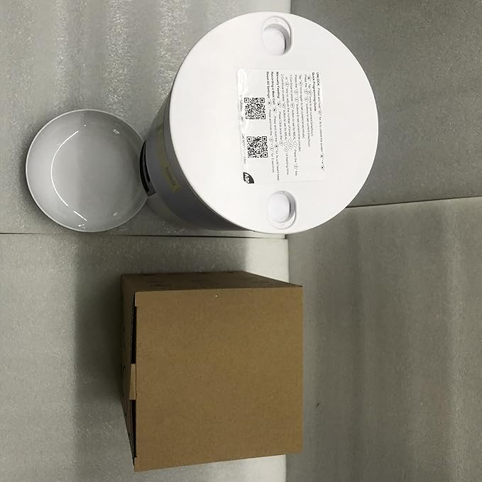 Automatic Cat Feeder Food Dispenser: 6L Timed Small Dog Dry Food Dispenser with 10s Voice - Distributeur Nourriture Chat Hund Programmable - Auto Pet Feeder with 1-6 Meals White