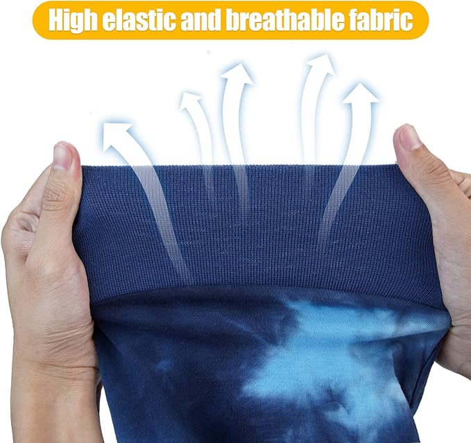 Dogs Onesie Suit for Male/Female Breathable Dog Recovery Tie Dye Pjs Wound After Surgery Wear, Prevent Licking Wounds, E-Collar & Cone Alternatives XL Blue2