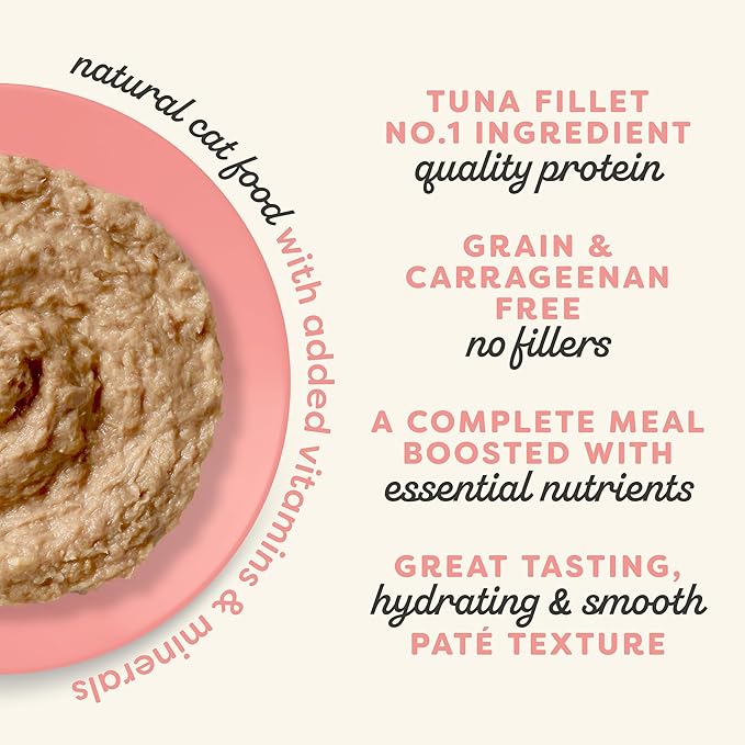 Applaws Vitality Wet Cat Food in Broth, Natural Canned Cat Food, Wet Food for Cats with Added Vitamins and Minerals, Grain and Carrageenan Free, Tuna Fillet & Salmon in Broth (24 Count, 5.5oz Cans)