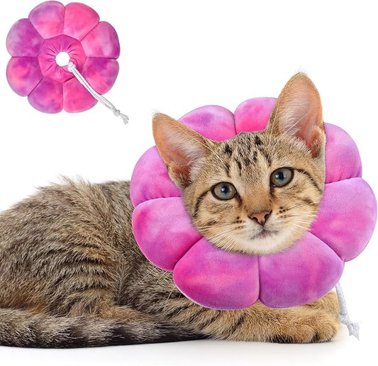 Dog Cat Surgical Recovery Cone Dog Protective Collar, Pet Recovery E-Collar Soft Neck Cone to Stop Licking Wound for Cats & Kittens Small Dog After Surgery