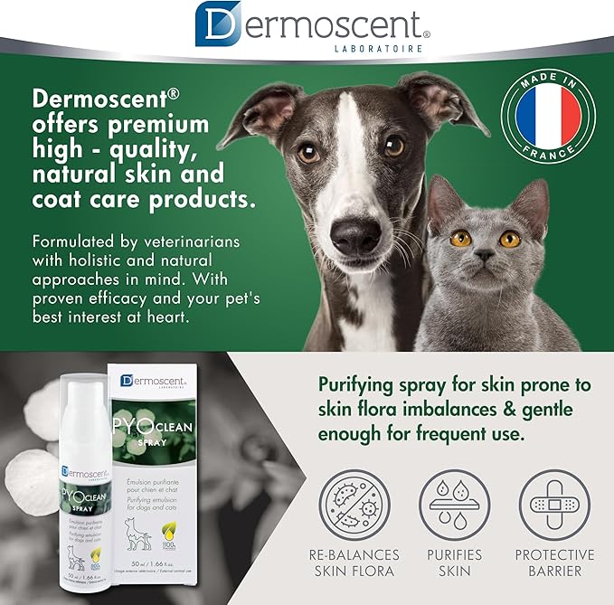 Dermoscent PYOclean® Spray for Dogs & Cats 50 ml (1.66 fl. oz.)