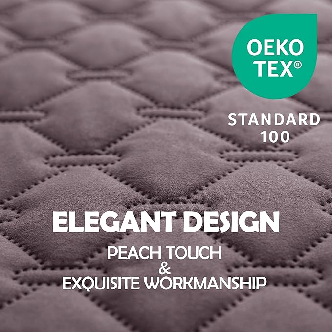 gogobunny 100% Double Sided Waterproof Dog Blanket Soft Pet Bed Cover Reversible Protect Furniture Couch Sofa Car for Puppy Large Dog Cat (Dark Sea Fog/Light Sea Fog, 82x120 Inch (Pack of 1))