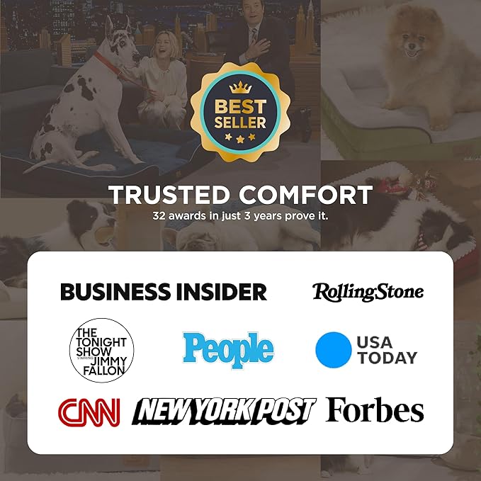 Bedsure XL Plus Orthopedic Dog Bed for Extra Large Dogs - Washable XLarge Dog Cat Bed Waterproof, Comfort Dogs Couch Sofa with Washable Removable Cover, Pet Bed with Nonskid Bottom, Black, 48"