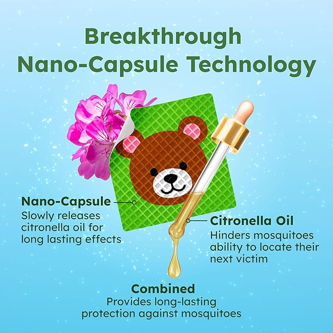 BugMD Squito Stickers Mosquito Repellent Patch Stickers for Kids (78 Stickers), Safe & Effective Insect Repellent Patches for Toddlers, Kids, Camping, Beach & Outdoor Essentials