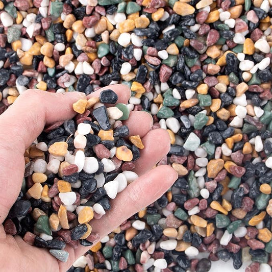 AVALUTION Aquarium Gravel for Plants -2.4lb Fish Tank Gravel for Succulent Cactus & Bonsai, 1/4Inch Decorative River Rocks Pebbles for Gardening, Flower Pots, Landscaping, Terrarium
