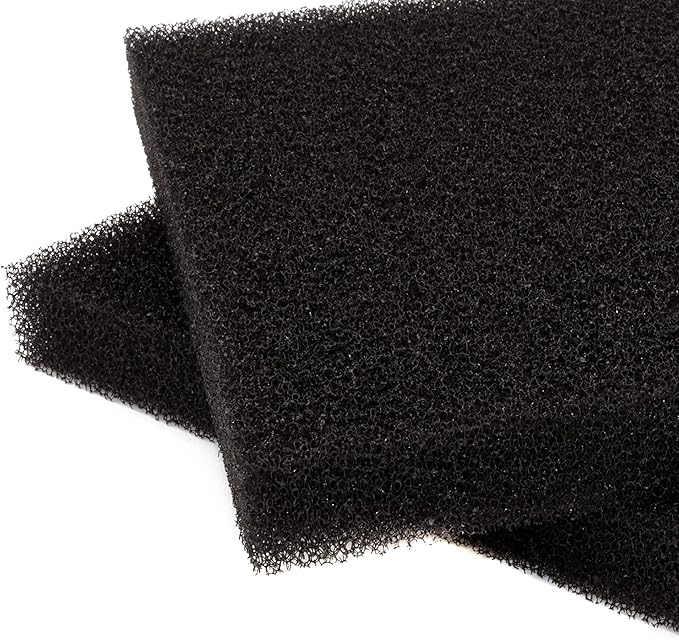 Aquarium Sponge Filter Media Pad 9 x 9 x 1 inch, Cut to Fit Biochemical Filter Bio Foam Pad, 2 Pcs