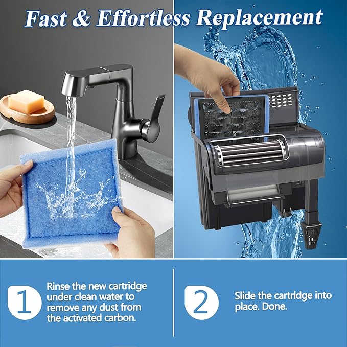 Aquarium Filter Cartridge for Fish Tank: 20-Pack for Rite-Size C & EZ-Change #3 Replacement Cartridge Compatible with Marineland Penguin PRO 275/375 & Original 200/350 & Aqua-Tech Filter 20-40/30-60