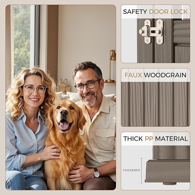 Dog House - Resin Outdoor Dog Kennel with Ventilated Design, Waterproof Dog Bed Shelter for Backyard, Garden & Patio