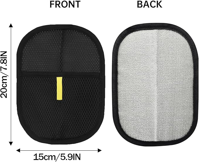 2 pcs Electrostatic Gloves Pet Hair Removal, 2025 Pet Hair Remover Glove,Cat Grooming Gloves,Reusable Pet Hair Remover Tool for Clothing, Couch, Carpet, Car Seat (2 pcs)