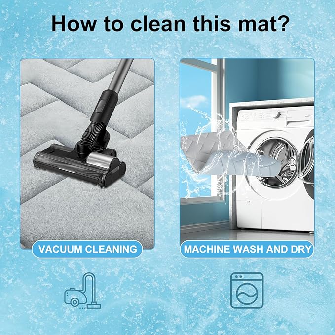 BEAUTYZOO Dog Cooling Mat for Large Dogs, 48"x28" Cooling Dog Bed Washable, Foldable Cat Ice Cool Pad for Summer, Reversible Pet Freeze Cushion Blanket for Kennel Cage Sofa Bed Floor Car Seat, Grey L