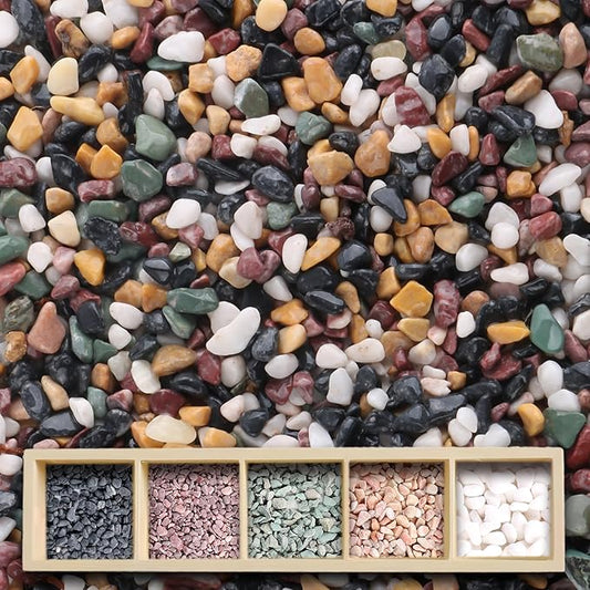 AVALUTION Aquarium Gravel for Plants -18lb Fish Tank Gravel for Succulent Cactus & Bonsai, 1/4Inch Decorative River Rocks Pebbles for Gardening, Flower Pots, Landscaping, Terrarium
