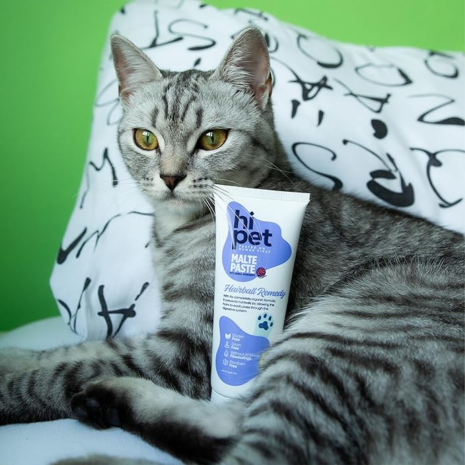 Anti-Hairball Malt, Cat Treats Lickable, Hairball Treatment for Cats, Supports Digestive System, 2.65 Oz (Pack of 3)