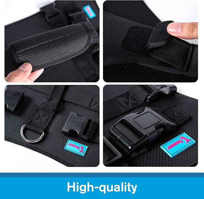 Dog Lift Harness, Rehabilitation Lifts Vest for Dogs, Support & Recovery Sling, Adjustable Breathable Lifting Straps for Old, Joint Injuries, Arthritis, Paralysis Dogs Walk (2XL, Black)