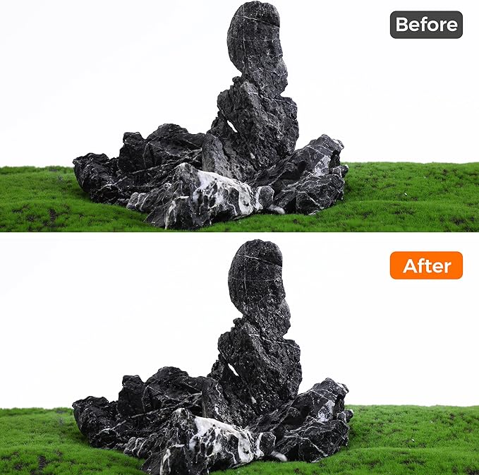 6-8 Inches Natural Seiryu Stone 4 PCS Aquarium Rocks for Aquascaping, Aquarium Landscaping, Terrariums, Fish Tank Decoration, Vivariums, Paludarium, Reptile and Amphibian Enclosures