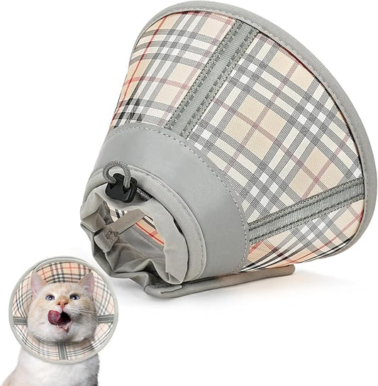 Cat Cone Collar Soft, Cat Recovery Collar for Large Medium Small Cats Kittens, Pet Cone Alternative After Surgery