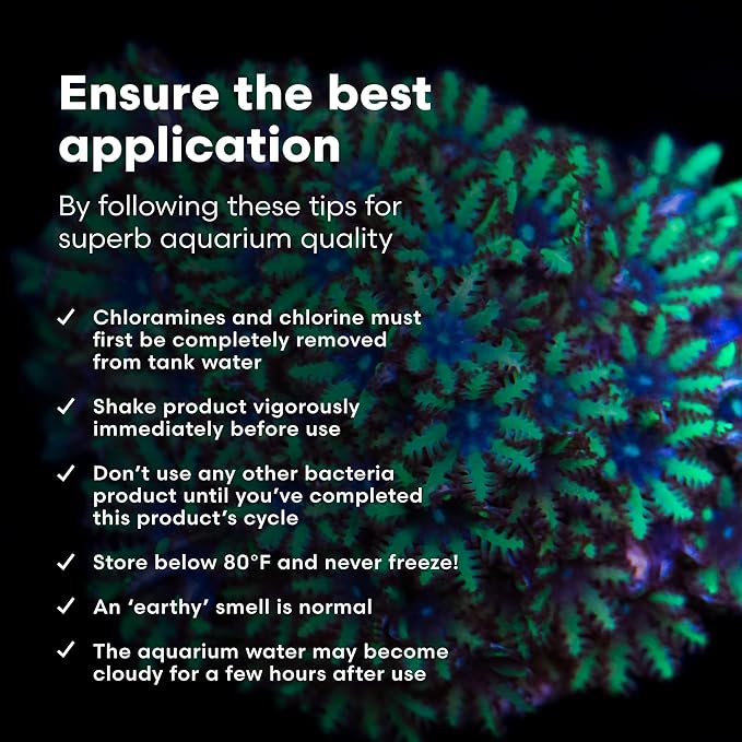 Brightwell Aquatics MicroBacter Start XLM - Concentrated Saltwater Nitrifying Bacteria - Quick Start Fish Tank Starter, Lift Microbe Levels & Water Filtering - Marine Aquarium Treatments, 8.45 fl oz