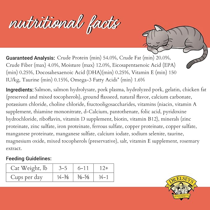 Dr. Elsey's Cleanprotein Salmon Formula Dry Cat Food, 6.6 Lb