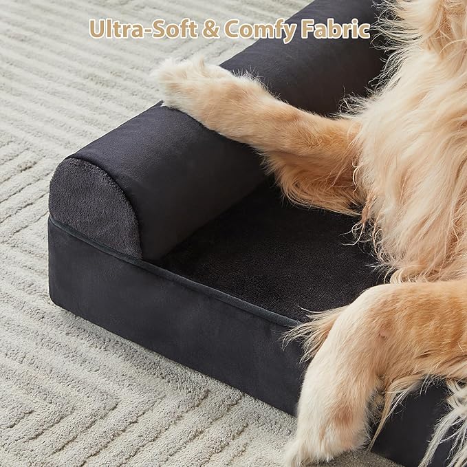 BFPETHOME Washable Dog Beds for Extra Large Dogs, Orthopedic Dogs Bed Extra Large, Big Dog Couch Bed with Removable Washable Cover, Waterproof Lining and Nonskid Bottom