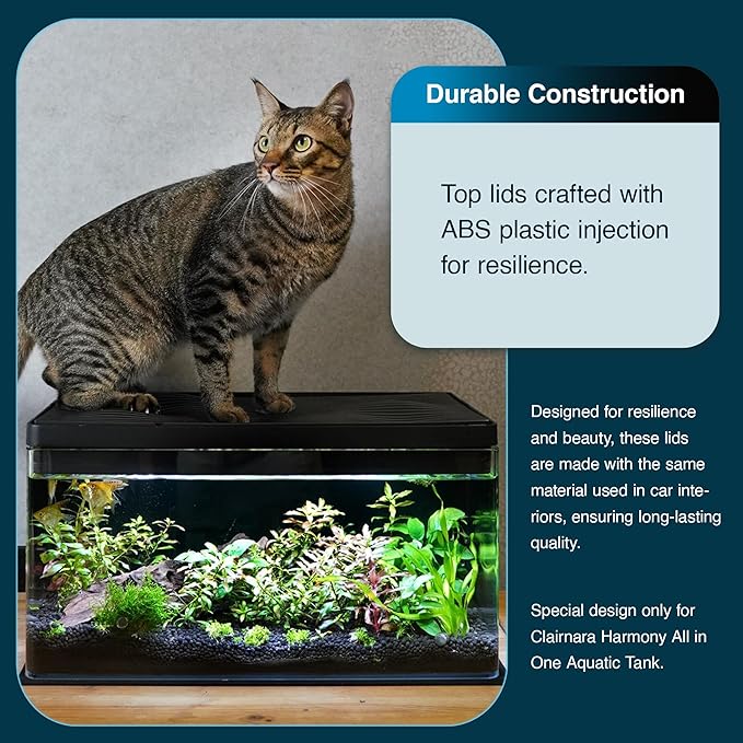Cedar Wood Grain Top Lid for Clairnara Harmony Aquatic Tank