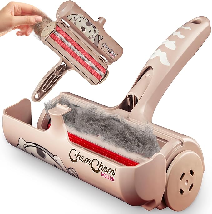ChomChom Roller Pet Hair Remover - Reusable Dog and Cat Lint Rollers for Furniture, Couch, Car, and Clothes - Limited Dog Edition﻿