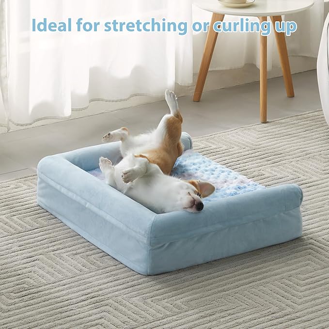 BFPETHOME Dog Beds for Large Dogs, Orthopedic Dog Bed for Medium Large Dogs,Big Waterproof Couch Pet Bed with Removable Washable Cover